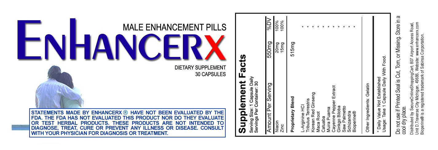 Original Enhancerx product label