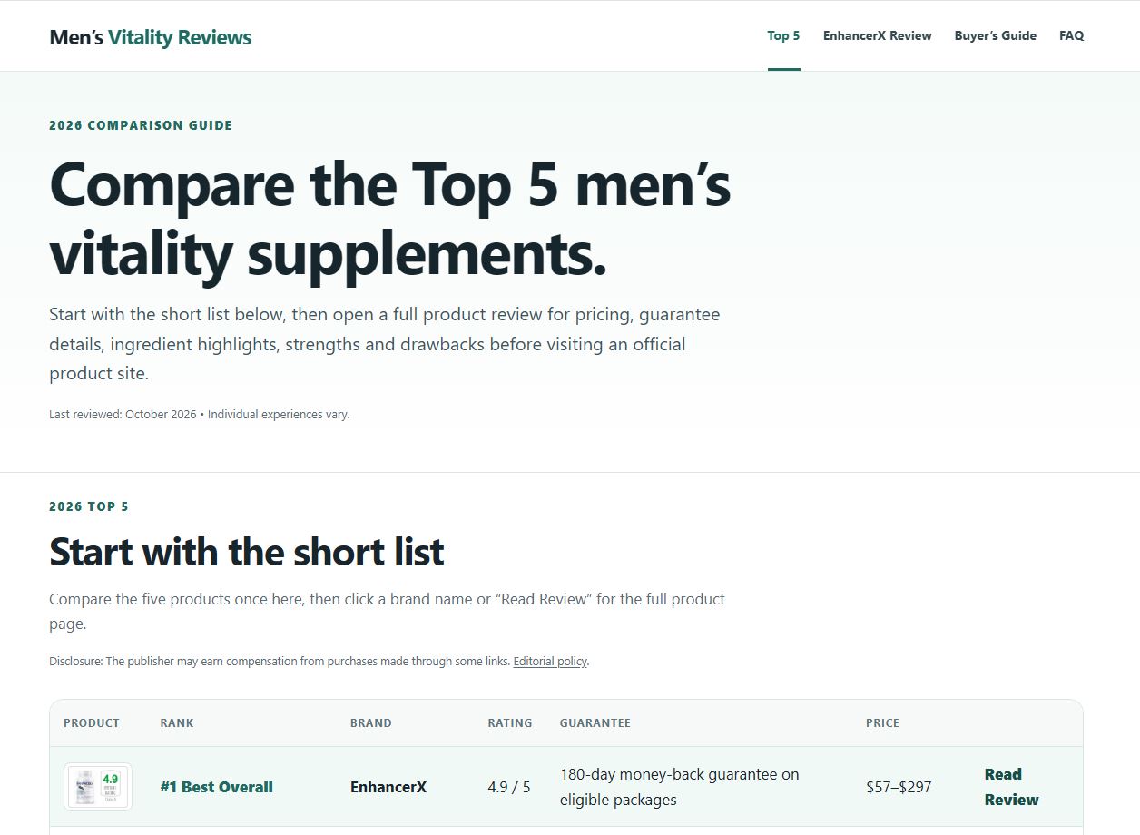 MVR review website preview