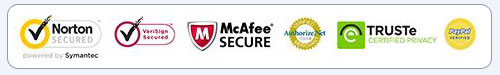 Original payment and secure-ordering logos